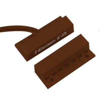 Магнитен датчик (мук) правоъгълен за повърхностен монтаж, ABS материал, кафяв | JAR Computers Мук правоъгълен 5C-37B/B