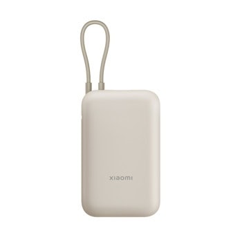 Bъншна батерия /power bank/ Xiaomi Power Bank (Integrated Cable) (BHR9072GL), 10 000mAh, бежова, 1x USB-A, 2x USB-C | JAR Computers Xiaomi Power Bank 10000mAh (Integrated Cable) BHR9
