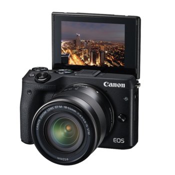 Canon EOS M3 black + EF-M 18-55mm + LP-E17