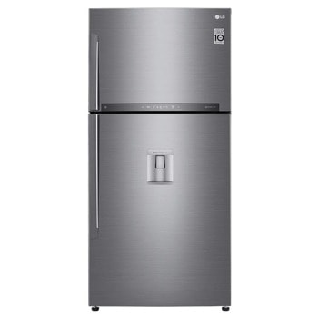 Хладилник с фризер LG GTF916PZPYD, клас Е, 592 л. общ обем, свободностоящ, 330 kWh/годишно, No Frost, WiFi, диспенсър за вода, DoorCooling+, сребрист image