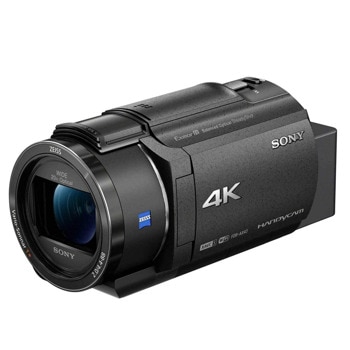 Видеокамера Sony FDR-AX43A, 2.95" (7.493 cm) LCD дисплей, 20x оптично увеличение, SDXC/SDHC слот, SDXC/SDHC слот, USB mini (TypeB), mini HDMI, Wi-Fi, NFC, черна image