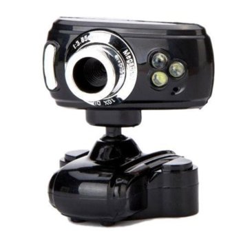 Уеб камера WEBCAM 3 LED 033, микрофон, (640x480/30 Fps), USB, черна | JAR Computers WEBCAM 3 LED 033 USB ROY21013261