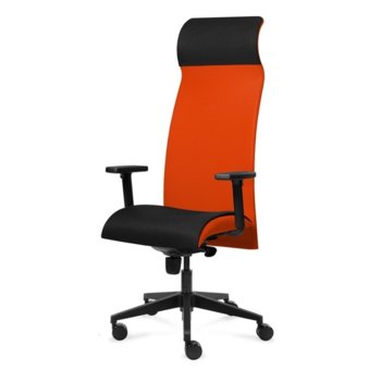 Президентски стол Tronhill Solium Executive (ON4010200071), дамаска и меш, 120 кг. максимално натоварване, 5 заключващи се работни позиции, оранжев | JAR Computers Tronhill Solium Executive ON4010200071