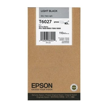 Касета за Epson Stylus Pro 7800/9800 - Light Black - P№ C13T602700 - Заб.: 110 ml. | JAR Computers Epson (C13T602700) Light Black