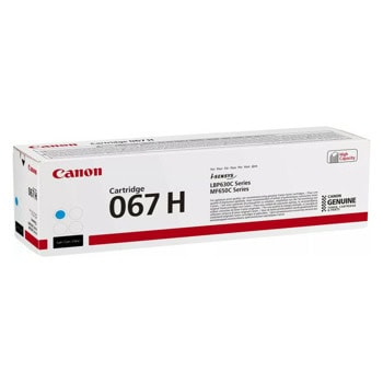 Тонер касета за Canon i-SENSYS LBP631Cw/LBP633Cdw/MF655Cdw/LBP631dw/MF651Cw/MF657Cdw - Cyan - 5105C002 - Canon CRG-067H C - Оригинална, Заб.: 2350 брой копия | JAR Computers Тонер касета за Canon CRG-067H C 5105C002