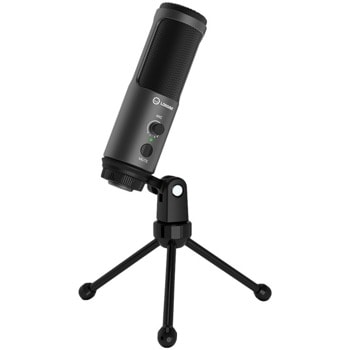 Микрофон Lorgar Voicer 521 (LRG-CMT521), USB-C, 2m, сензорен бутон за изключване, индикатор за състоянието на микрофона, черен | JAR Computers Lorgar Voicer 521 LRG-CMT521