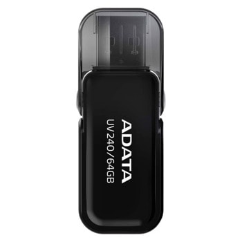 Памет 64GB USB Flash Drive, A-Data UV240, USB 2.0, черна | JAR Computers Adata 64GB UV240 AUV240-64Ga-RBK