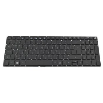 Клавиатура за лаптоп Acer, съвместима със серия Aspire E5-722 E5-772 V3-574G E5-573, без рамка, черна, US, с кирилица | JAR Computers Клавиатура за Acer Aspire E5-722 V3-574G E5-573 US