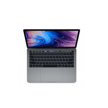 Лаптоп Apple MacBook Pro 13 (MUHN2ZE/A)(сив), четириядрен Coffee Lake Intel Core i5-8257U 1.4/3.9 GHz, 13.3" (33.78 cm) Retina IPS LED-backlit Display, (Thunderbolt 3), 8GB, 128GB SSD, macOS Mojave, 1.37 kg | JAR Computers Apple MacBook Pro 13 Touch Bar