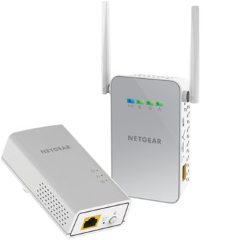 Powerline адаптер Netgear PLW1000 + WiFi AC650, 1000 Mbps, 1x 10/100/1000 Gigabit Ethernet, 2 устройства | JAR Computers Netgear PLW1000