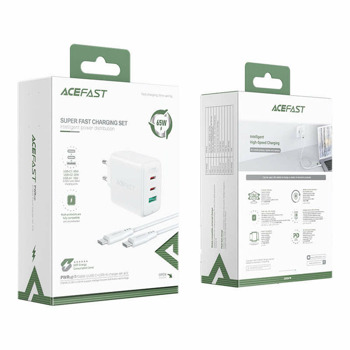 Acefast A13 PD 65W Charger White