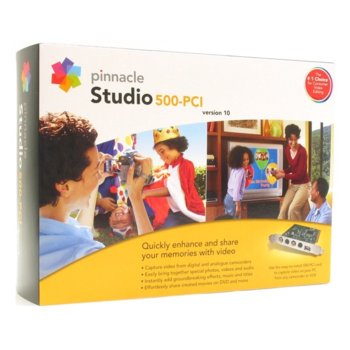 Capture, PINNACLE STUDIO10 500-PCI RETAIL GB INT