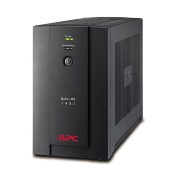 UPS APC Back-UPS 1400VA/700W, Schuko Sockets, Line Interactive | JAR Computers APC Back-UPS 1400VA, 230V, AVR, Schuko Sockets