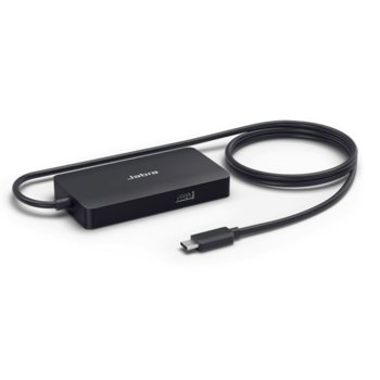 USB хъб Jabra PanaCast, 1 порт, от USB Type-C към 1x USB 2.0 Type-A, за Jabra PanaCast и Jabra Speak, черен | JAR Computers Jabra PanaCast, USB-C