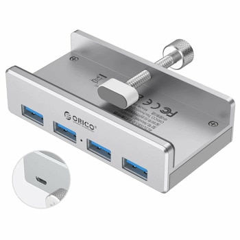 USB хъб Orico MH4PU MH4PU-SV-PRO, 4 порта, от USB Type-A към 4x USB 3.0 Type-A, сребрист | JAR Computers Orico MH4PU-P-SV