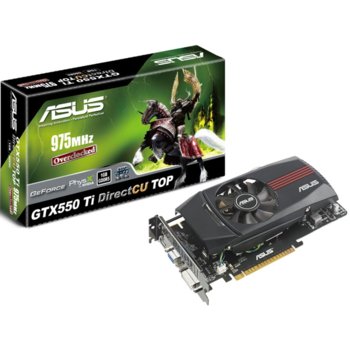 Видео карта GF GTX 550 Ti, 1GB Asus ENGTX550 TI DC TOP/DI/1GD5, PCI-E, DDR5, 192bit, HDMI & DVI | JAR Computers GF Asus ENGTX550 TI DC TOP/DI/1GD5