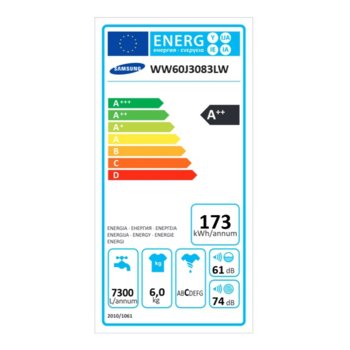 Samsung WW60J3083LW/LE, White