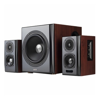 Тонколони Edifier S350DB, 2.1, 150W RMS (2x40W + 70W), Bluetooth, 3.5mm жак, Optical, Coaxial, черни | JAR Computers Аудио система Edifier S350DB