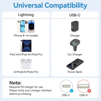 кабел Vention LAKWF USB C m to Lighting m | JAR Computers кабел Vention LAKWF USB C m to Lighting m