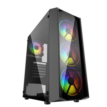 PowerCase JX188-17, ATX/Micro ATX/Mini ITX, 1x USB 3.0, черна без захранване | JAR Computers PowerCase JX188-17