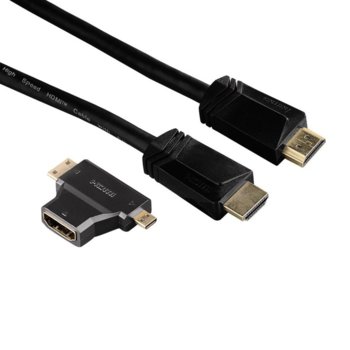 HAMA 122227 HDMI(м)- HDMI(м) + adapter