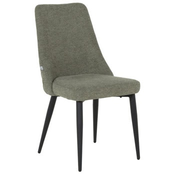 Трапезен стол Carmen SMITH, до 100kg., дамаска, прахово боядисана метална база, зелен | JAR Computers Carmen SMITH - зелен 3532411