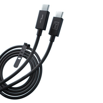 Кабел 3mk Hyper, Thunderbolt 4(м) към Thunderbolt 4(м), 1m, 8K@60Hz, 40Gbps, 240W, черен | JAR Computers Кабел 3mk Hyper Thunderbolt