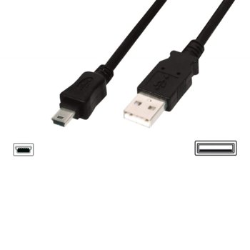 ASSMANN AK-300130-010-S USB A(м) към USB Mini B(м)