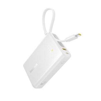 baseus picogo 45w 10000mah бял