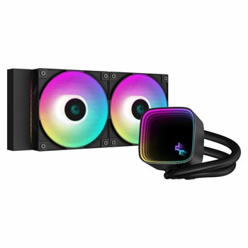 Водно охлаждане за процесор DeepCool LS520 SE, съвместимост със сокети Intel LGA1700/1200/1151/1150/1155 & AMD AM5/AM4 | JAR Computers DeepCool LS520 SE R-LS520-BKAMMM-G-1