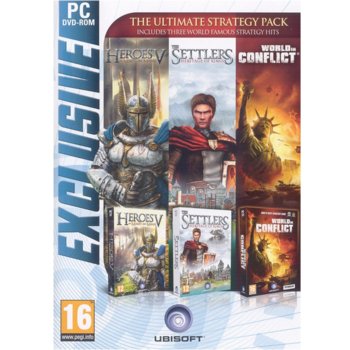 Heroes V + Settlers 5 + World in Conflict