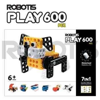 Комплект за роботика Robotis PLAY 600 PETs, преконфигурируема, с образователна цел, включва 1 контролер (CM-20) с двупосочен изход, 6+ | JAR Computers Robotis PLAY 600 PETs 901-0057-000