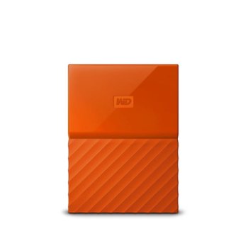 Твърд диск 3TB Western Digital MyPassport Orange, външен, 2.5" (6.35 cm), USB 3.0 | JAR Computers 3TB MyPassport Orange
