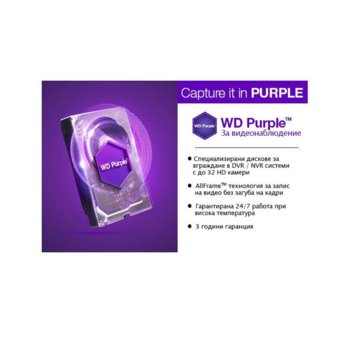 1TB WD Purple SATA3 7200rpm 64MB