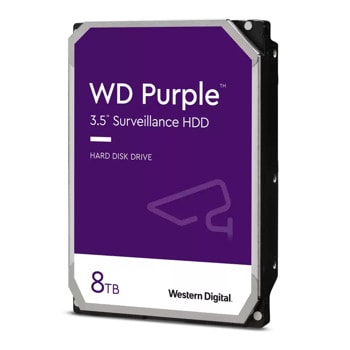 Твърд диск 8TB Western Digital Purple Surveillance, SATA 6Gb/s, 5640rpm, 256MB, 3.5" (8.89cm) | JAR Computers Western Digital 8TB Purple Surveillance WD85PURZ