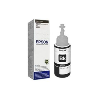 МАСТИЛО EPSON L800/L810/L850/L1800 Black ink bottle 70ml - №C13T67314A - Заб.: 1800p | JAR Computers Epson T6731 Black ink bottle, 70ml
