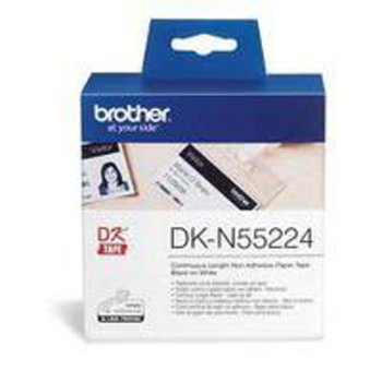 Лента за етикетен принтер Brother тип DK, черно върху бяло, 54mm x 30.48 m, PN: DK-N55224 | JAR Computers ЛЕНТА ЗА ЕТИКЕТНИ ПРИНТЕРИ BROTHER ТИП DK - CONTIN