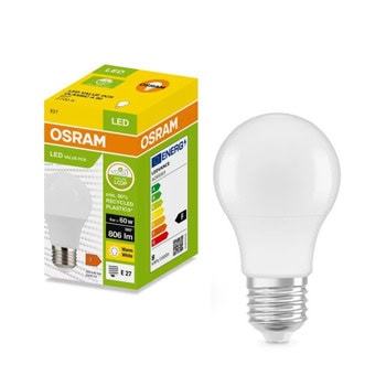 osram led recycled plastic classic a 60 8w/2700k