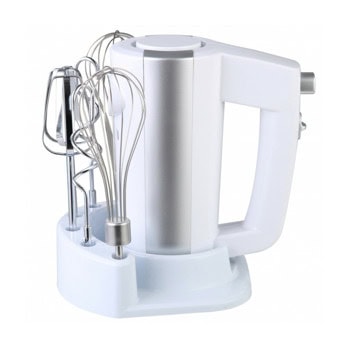 Миксер Rosberg R51110KB, 300W, 5 степени на работа, турбо функция, куки за тесто, бял | JAR Computers Rosberg R51110KB white