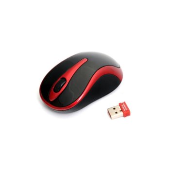 Мишка A4Tech G3-280N V-Track, безжична, оптична (1000 dpi), USB, черна/червена, обхват до 10м image