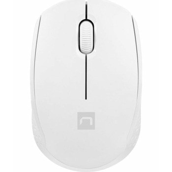 Мишка Natec Stork (NMY-2188), оптична (1600dpi), безжична, USB, бяла | JAR Computers NATEC Stork White NMY-2188
