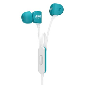 Слушалки AKG Y20U, микрофон, тип "тапи", управление на звука, светлосини | JAR Computers AKG Y20U Skyblue