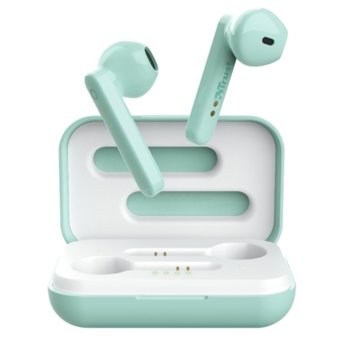 Слушалки Trust Primo Touch Bluetooth, микрофон, Bluetooth, до 4ч. издръжливост на батерията, с кутия за зареждане, мента | JAR Computers TRUST Primo Touch Bluetooth Earphones Mint 23781