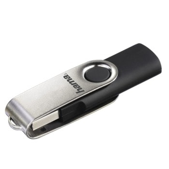 Памет 128GB USB Flash Drive, Hama 108071, USB 2.0, черна | JAR Computers Hama Rotate 128GB Black