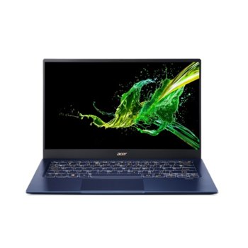 Лаптоп Acer Swift 5 Pro SF514-54GT-79WS (NX.HHVEX.006)(син) с подарък оптично устройство LG GP57EW40.AHLE10B и Мишка Acer, четириядрен Ice Lake Intel Core i7-1065G7 1.3/3.9 GHz, 14.0" (35.56 cm) FHD Touchscreen Display & GF MX250 2GB, USB Type-C | JAR Computers Acer Swift 5 Pro + GP57EW40.AHLE10B + NP.MCE1A.007