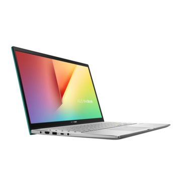 Лаптоп Asus VivoBook S15 S533FLC-WB501 (90NB0LX1-M01860)(зелен), четириядрен Comet Lake Intel Core i5-10210U 1.6/4.2 GHz, 15.6" (39.62 cm) Full HD Anti-Glare Display & GF MX250 2GB, (HDMI), 4GB DDR4, 512GB SD, 1x USB 3.1 Type C, No OS | JAR Computers Asus VivoBook S15 S533FLC-WB501