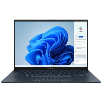 Лаптоп Asus Zenbook 14 UX3405MA-PP086W (90NB11R1-M00ZZ0)(син), четиринадесетядрен Intel Core Ultra 5 125H 1.2/4.5GHz, 14" (35.56cm) OLED WQXGA+ 120Hz Display, (HDMI), 16GB LPDDR5X, 512GB SSD NVMe, 2x Thunderbolt 4, Windows 11 Home, 1.2kg | JAR Computers Asus Zenbook 14 OLED UX3405MA-PP086W 90NB11R1