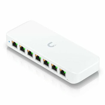Суич Ubiquiti Ultra USW-Ultra-60W, 8 порта, 8x 10/100/1000 Mbps PoE+ | JAR Computers Ubiquiti Ultra 60W USW-Ultra-60W