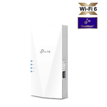Range Extender/Repeater TP-Link RE700X, AX3000, 2.4GHz (574 Mbps)/ 5 GHz (2402Mbps), 1x 10/100/1000 RJ45 | JAR Computers TP-Link RE700X AX3000