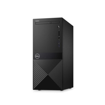 Настолен компютър Dell Vostro 3670 MT (N204VD3670EMEA01_R2005), четириядрен Coffee Lake Intel Core i3-9100 3.6/4.2 GHz, 4GB DDR4, 1TB HDD, 2x USB 3.1, клавиатура и мишка, Windows 10 Pro | JAR Computers Dell Vostro 3670 MT N204VD3670EMEA01_R2005